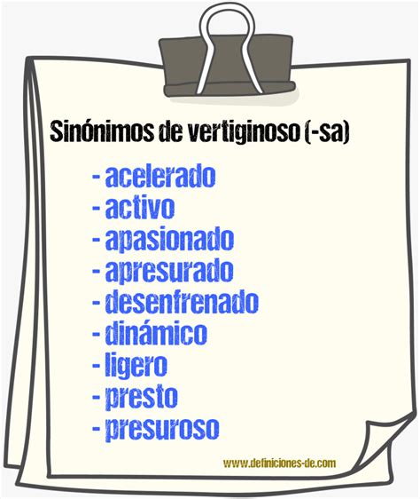 vertiginoso sinonimo